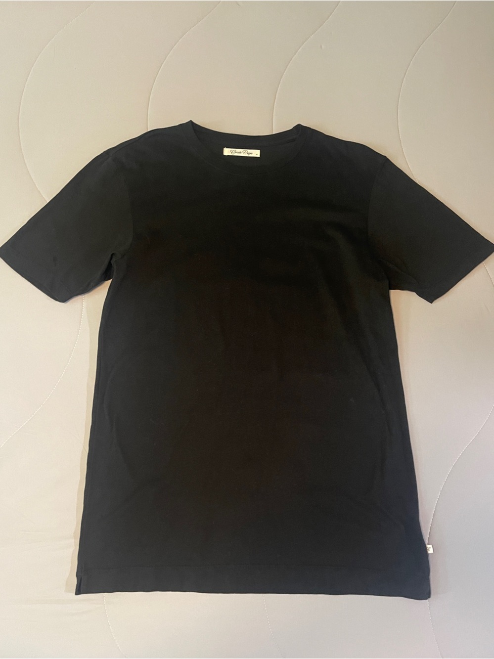 Premium Black Short Sleeve Crewneck Tee